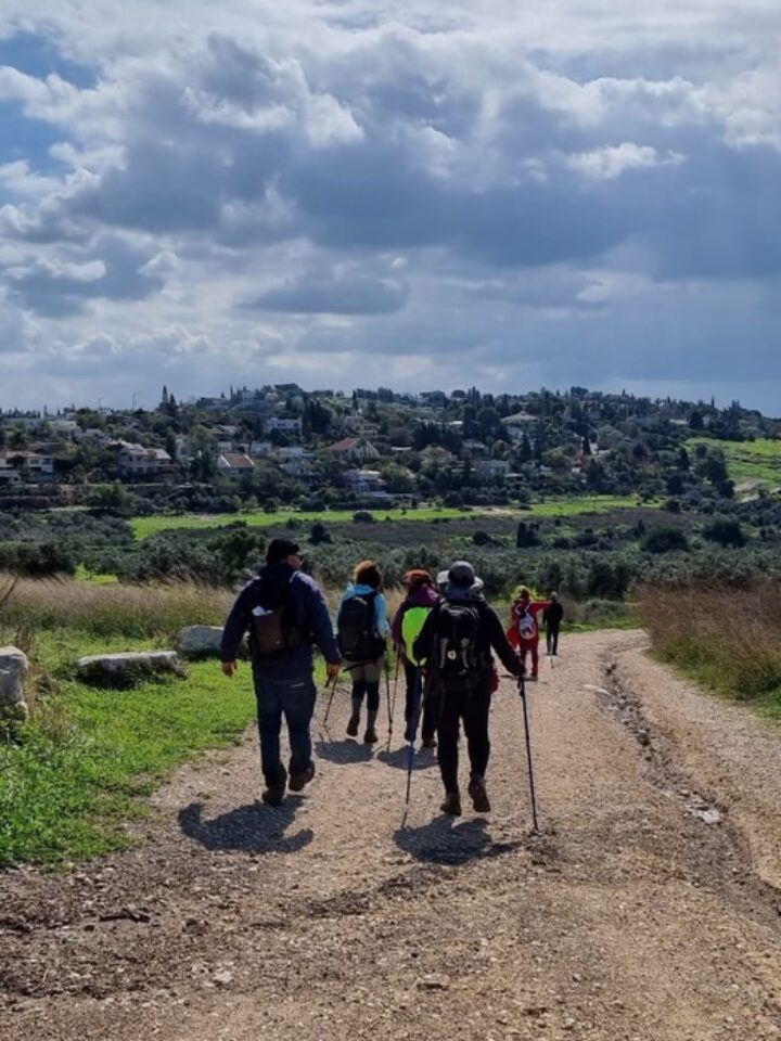 Hikers along The Way to Jerusalem. Photo by Golan Reiss