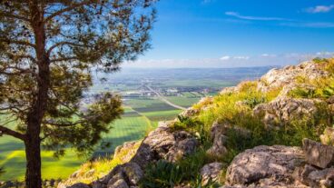 A view of Jezreel Valley from Kedumim Forest. Photo by Dmitry Rozental via Shutterstock.com