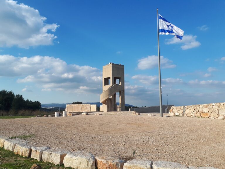 Kibbutzim Monument along the Ramot Menashe Biosphere Reserve trail. Photo by Itzik Ben Dov/Society for the Protection of Nature in Israel