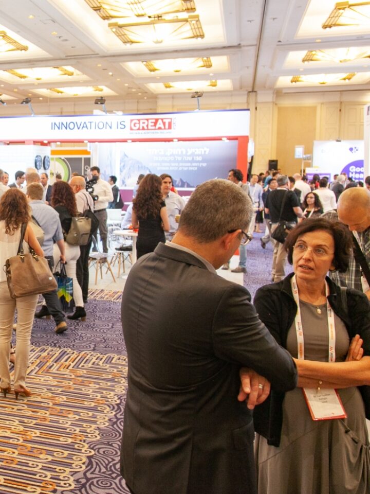 Biomed Israel is an annual life sciences and health-tech event in Tel Aviv. Photo by Alexander Elman