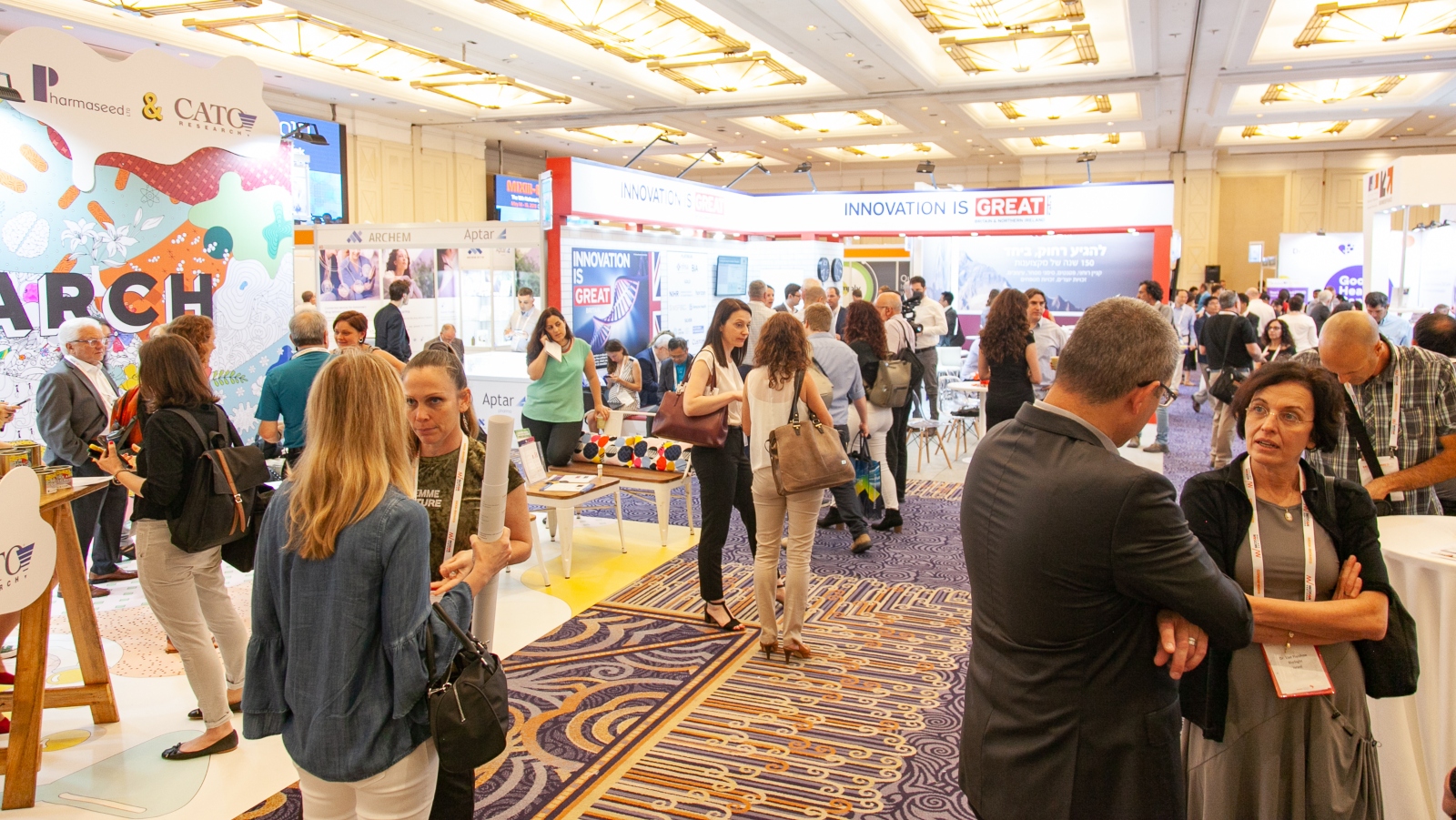 Biomed Israel is an annual life sciences and health-tech event in Tel Aviv. Photo by Alexander Elman