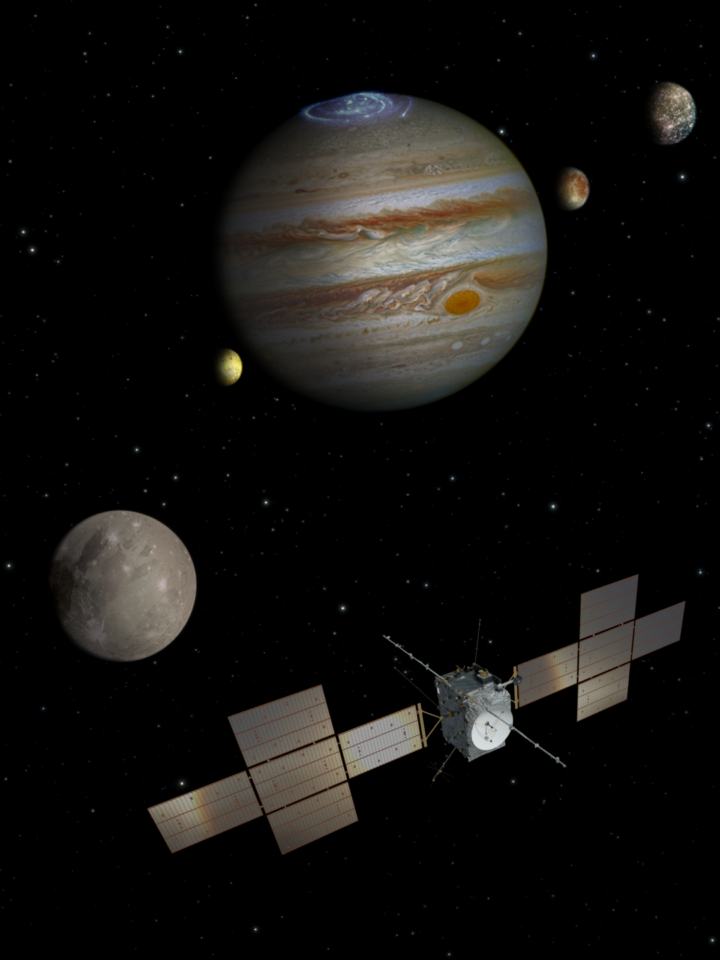 Computer simulation of the JUICE mission. Photo by ESA