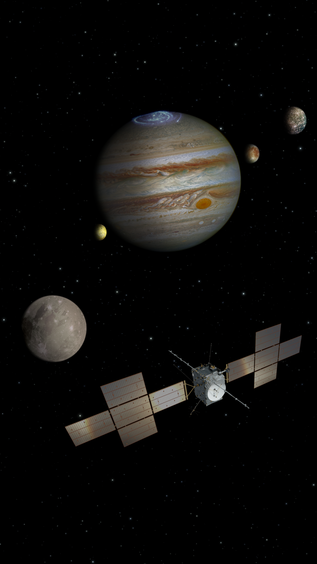 Computer simulation of the JUICE mission. Photo by ESA
