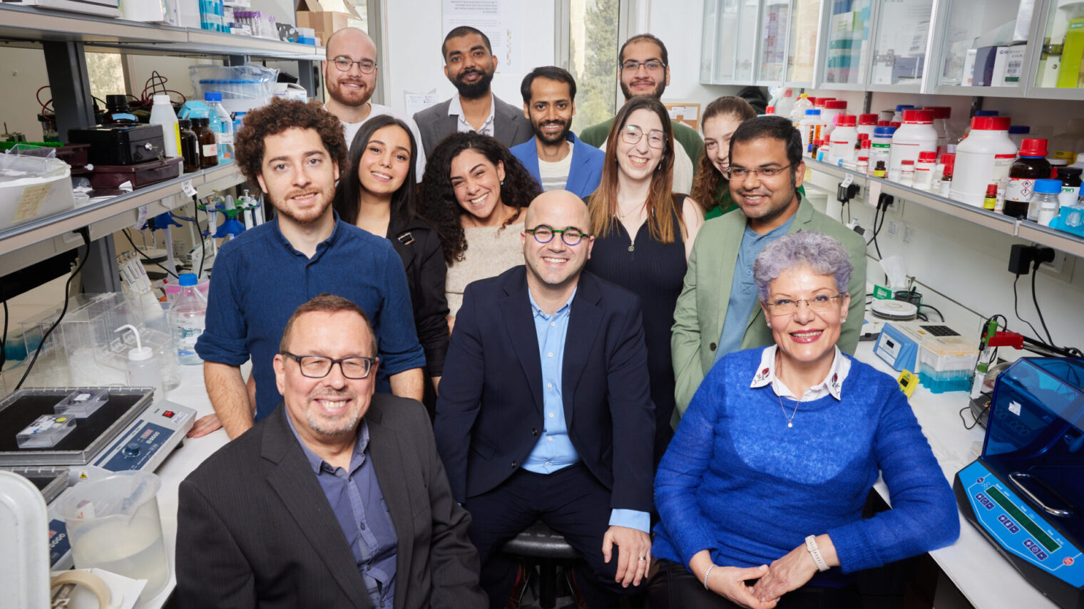 The Amal Lab members at Hebrew University. Photo by Igor Parvarov