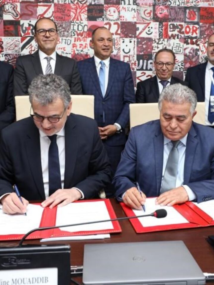 Signing ceremony in Morocco between Israel Aerospace Industries and International University of Rabat, May 22, 2023. Photo courtesy of International University of Rabat