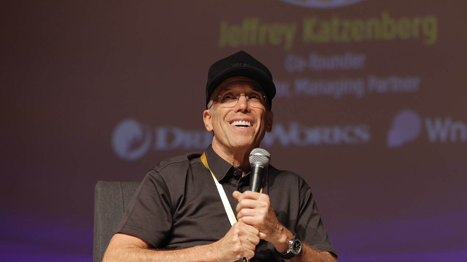 DreamWorks and WndrCO cofounder Jeffrey Katzenberg at Silicon Valley Comes to Tel Aviv, June 2023.Photo by Menash Cohen