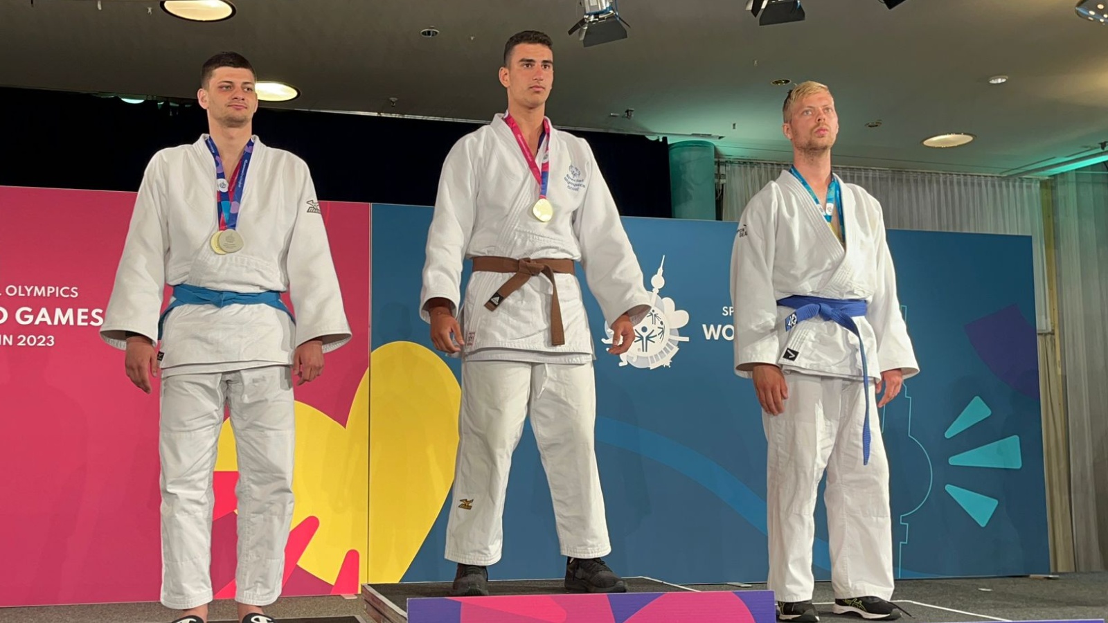 Ido Rabinovich won a gold medal in judo at the Special Olympics in Berlin, June 23, 2023. Photo courtesy of Israel Special Olympics