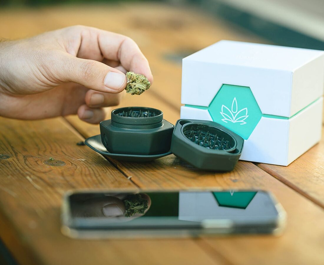 The Grinder&Scale aims for better control of the cannabis experience. Photo courtesy of Gramss