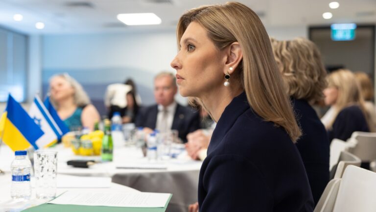 Ukraine’s First Lady meets Israeli trauma experts to discuss resilience