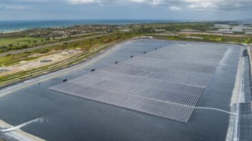 Xfloat’s maritime solar farm. Photo courtesy of Xfloat