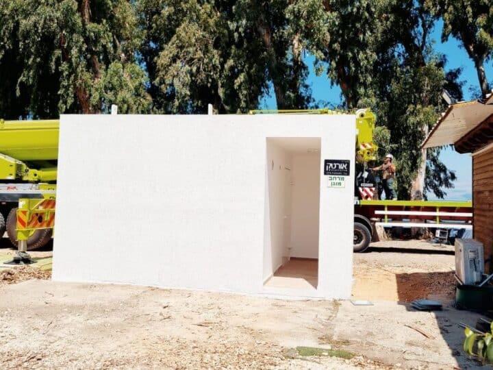 A bomb shelter manufactured by Ortech. Photo courtesy of Ortech