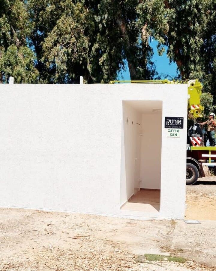 A bomb shelter manufactured by Ortech. Photo courtesy of Ortech