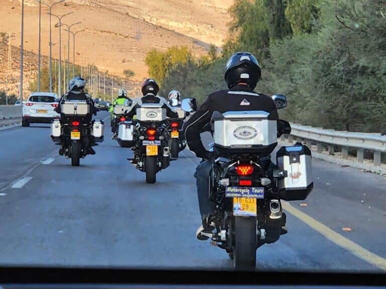 Touring Israel on the back of a motorbike