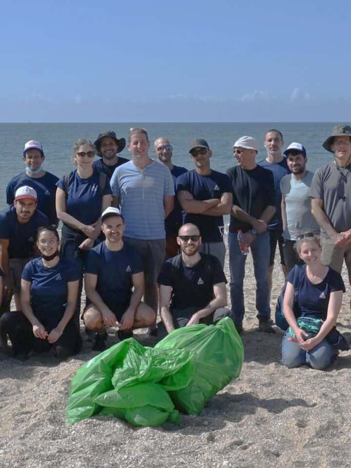 Capitolis employees volunteering in Tel Aviv as part of Capitolis Connects. Photo courtesy of Capitolis