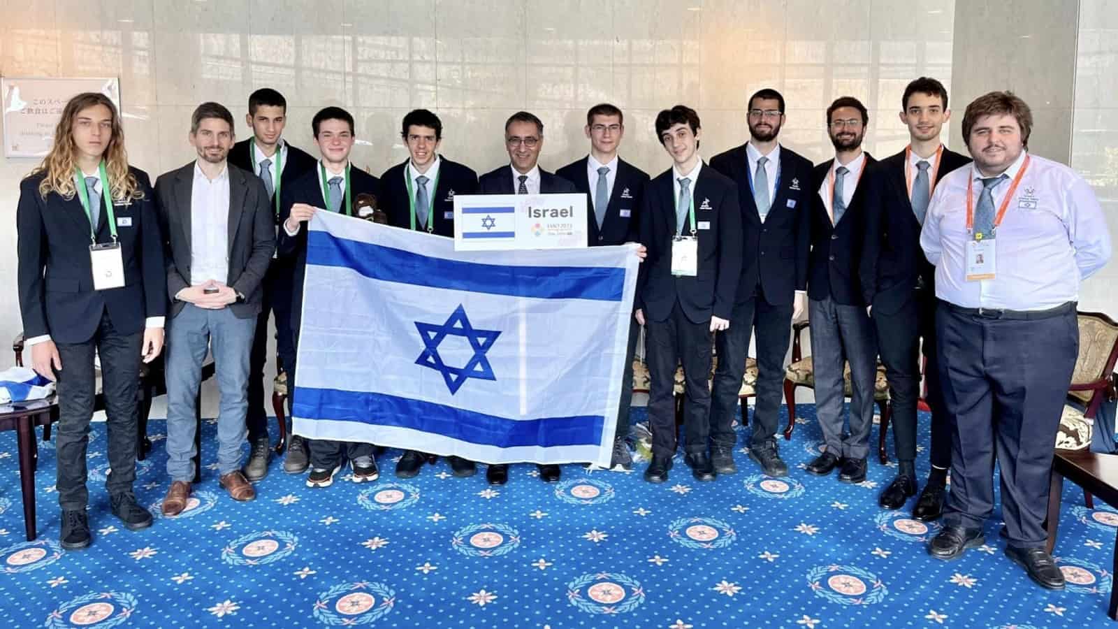 Israelâ€™s high school team at the International Mathematics Olympiad in Japan, July 2023.