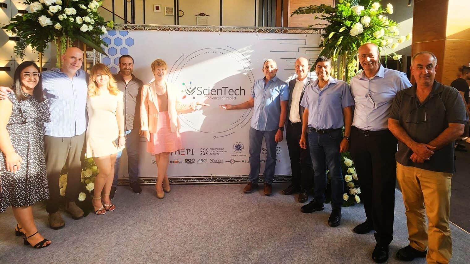 Participants and managers of ScienTech. Photo courtesy of the Galilee Society