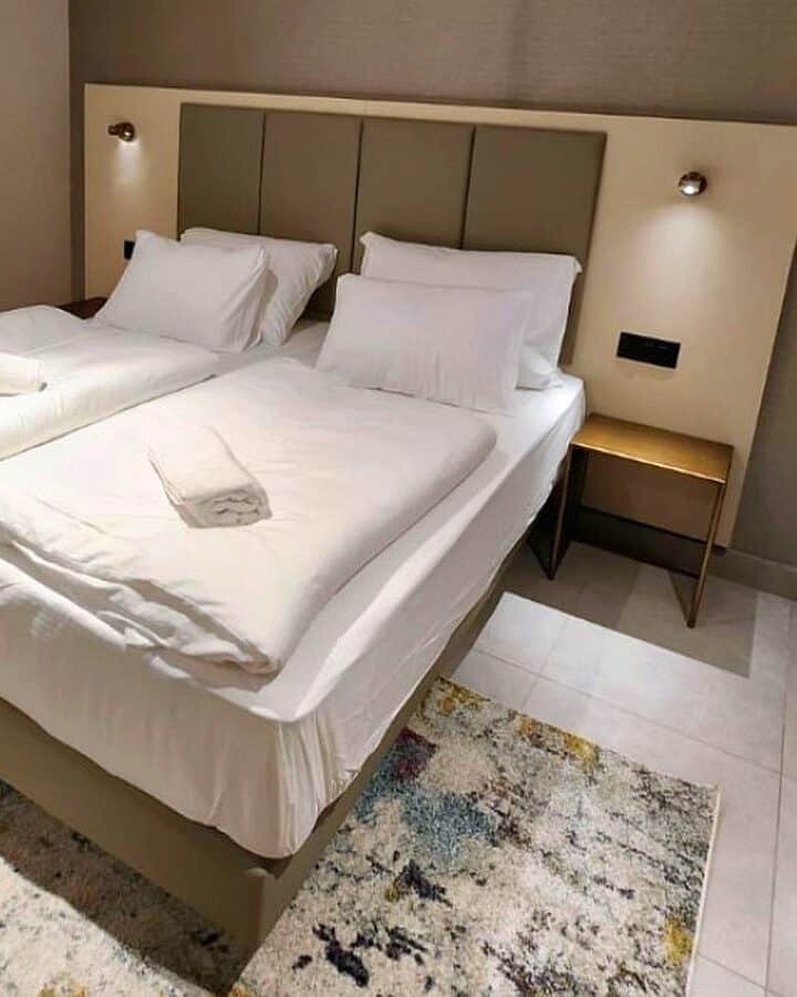 A bedroom in Yermiyahu 33 Hotel. Photo courtesy of Yad Sarah