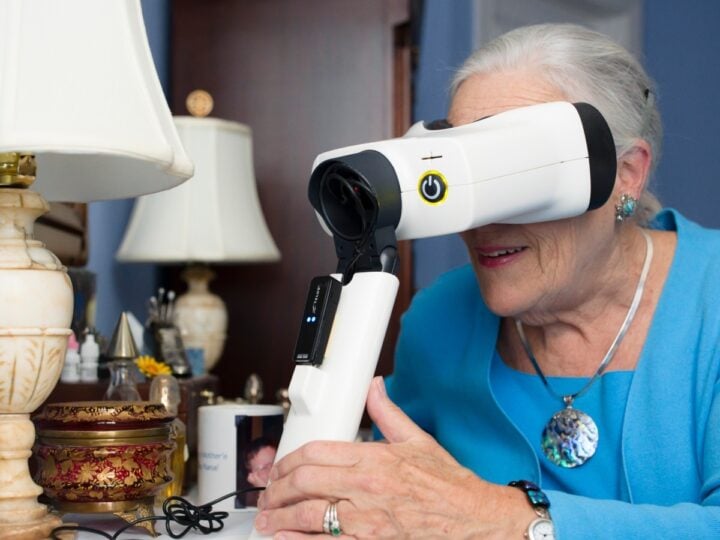 ForeseeHome enables patients to monitor macular degeneration at home. Photo courtesy of Notal Vision