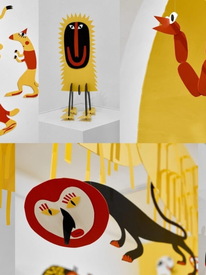 Detail of “What Is More, Yellow or Elephant?” by Orit Bergman and Anat Warshavsky. Photo courtesy of Association of Illustrators