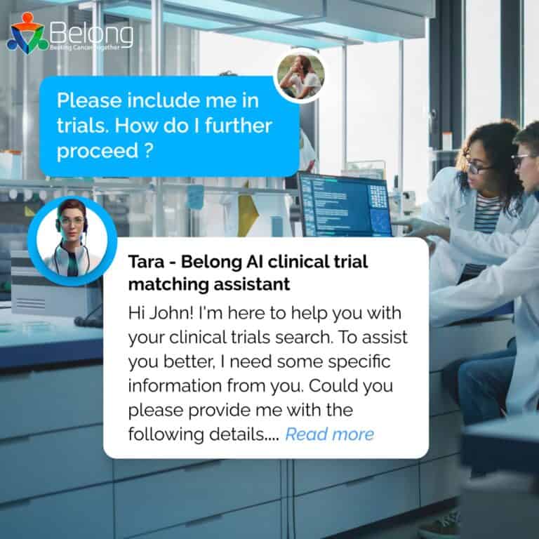 Tara, a chatbot that matches patients to clinical trials