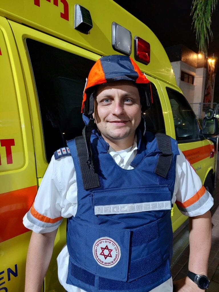 Paramedic Georgi Guliak. Photo courtesy of Magen David Adom