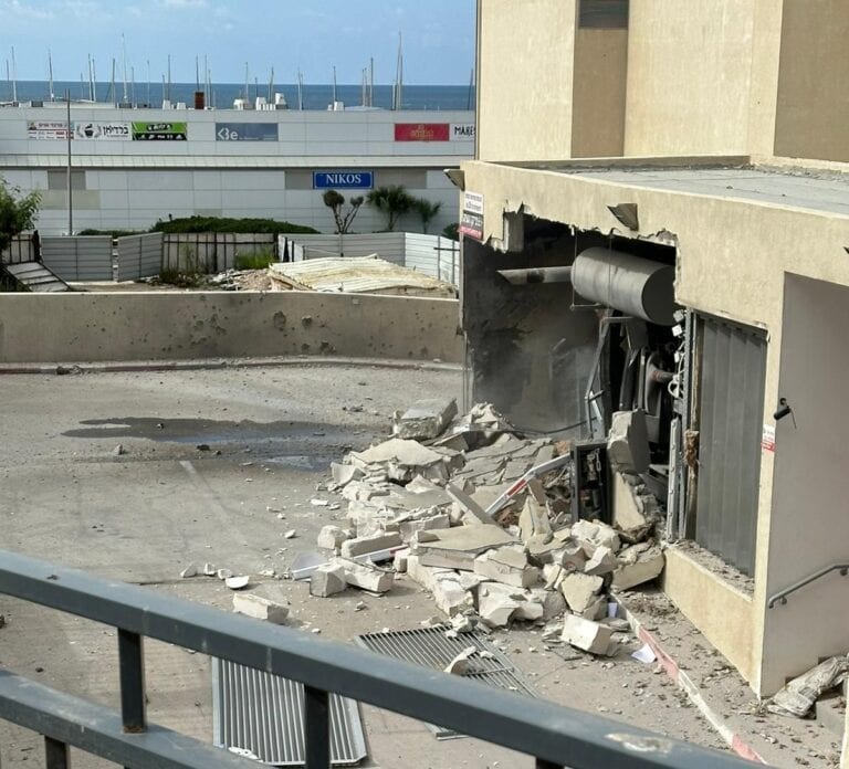 The Marina Mall in Ashkelon suffered a direct hit. Photo by Debbie Zwebner