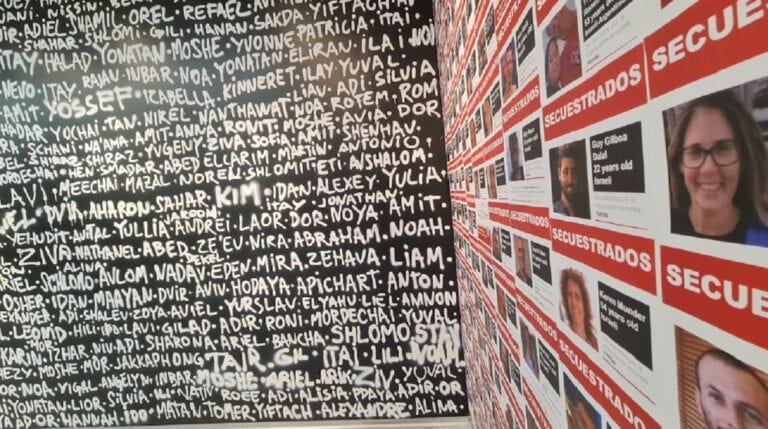 'These Are the Namesâ€™ exhibition showcased in Buenos Aires pays tribute to the victims of the October 7 massacre. Courtesy of Jerusalem Biennale