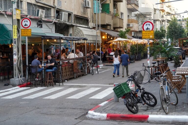 A street in Florentin, Tel Aviv. Photo by Teo K via Shutterstock.com