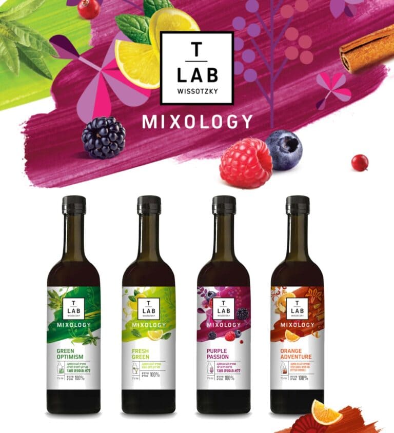 The Mixology range at T LAB stores in Israel. Photo courtesy of Wissotzky