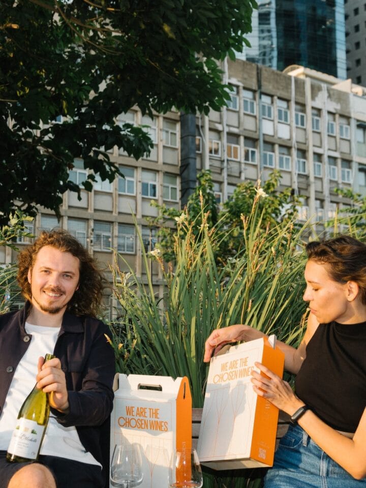 Winest cofounders Igor Podster and Katya Shokhina bring a new model of on-demand wine pairing and delivery to Tel Aviv and the surrounding area. Photo by Stas Tagirov