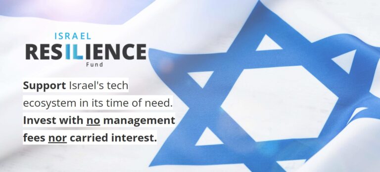 The Israel Resilience Fund invests in war-related startups. Photo: screenshot