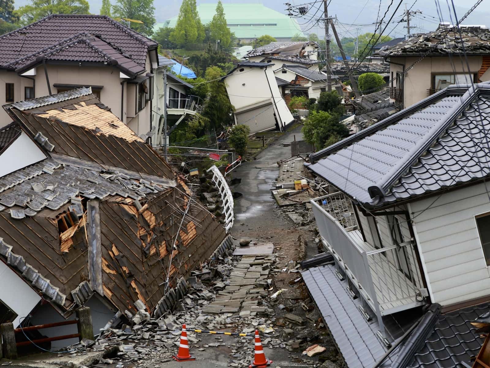 Devastation from the Japan New Yearâ€™s Day earthquake. Photo by Austinding via Shutterstock.com