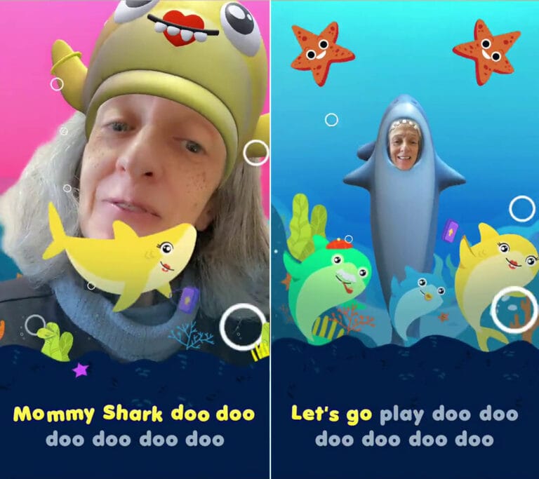 Abigail Leichman stars in a personalized rendition of â€œBaby Sharkâ€� on the Zoog app. Photo: screenshot
