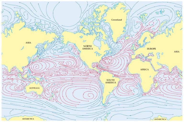 Map of sea currents by Rainer Lesniewski via Shutterstock.com
