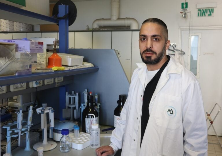 PhD student Belal Abu Salha’s discovery could lead to environmentally friendly produce preservation. Photo courtesy of Bar-Ilan University
