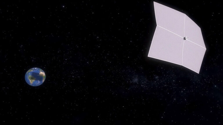 The sunshade would have to be positioned at Lagrange Point 1, 900,000 miles from the Earth. Photo: screenshot