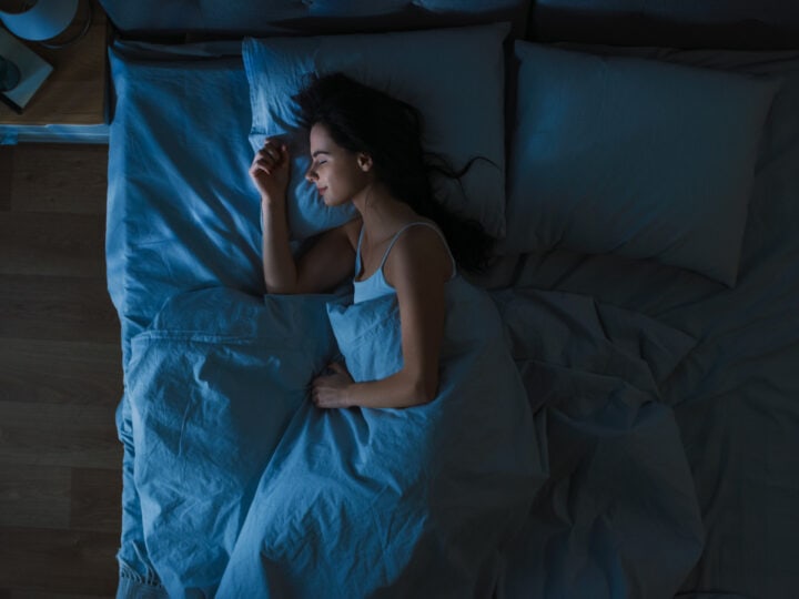 Side sleeping is a healthy sleep posture. Photo by Gorodenkoff via Shutterstock.com