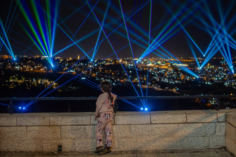 Jerusalem debuts spectacular laser light and sound show