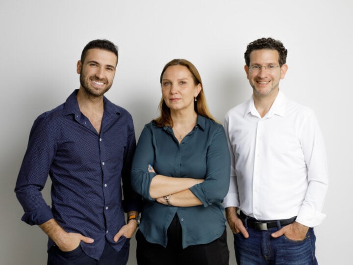 Clarity.ai founders, from left, Michael Matias, Natalie Fridman and Gil Avrieli. Photo courtesy of Clarity.ai