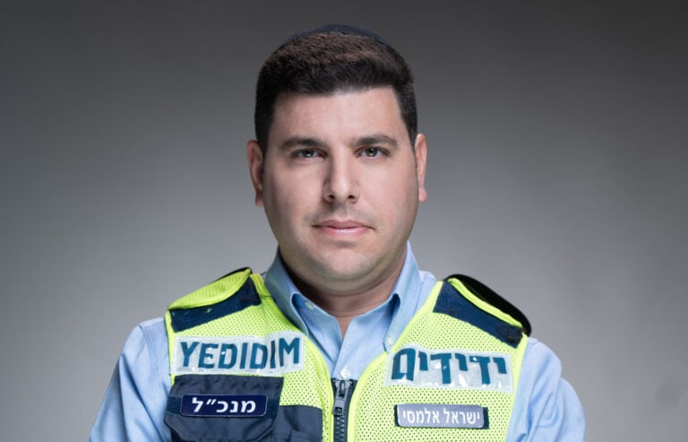 Yisrael Almasi, head of Yedidim roadside assistance organization, Israel’s largest volunteer group. Photo courtesy of Yedidim