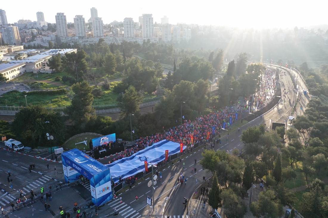 40,000 participants attended the 2024 Jerusalem Winner Marathon. Photo by SportPhotography.