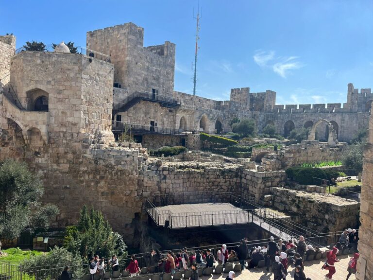 The Tower of David at the entrance to the Old City of Jerusalem brings the ancient and new parts of the city together. Photo by Naama Barak