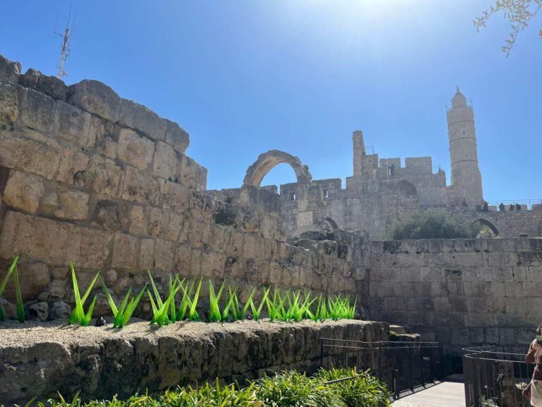 New and old coexist at the Tower of David Museum in Jerusalem. Photo by Naama Barak
