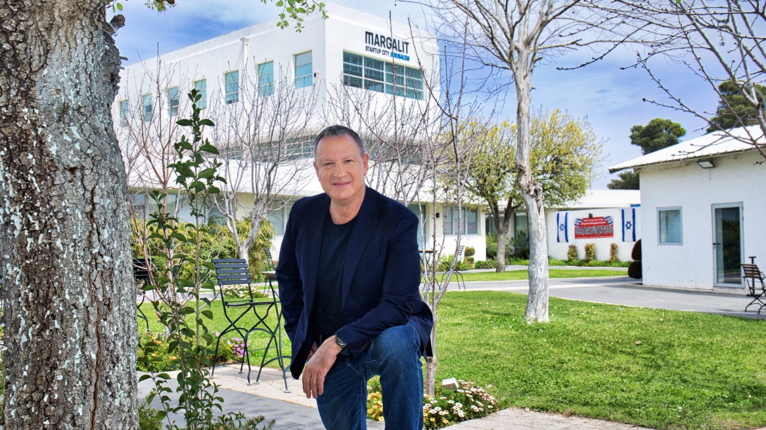 Erel Margalit, chairman of JVP and Margalit StartUp City, outside his offices in Jerusalem. Photo by Noam Chen