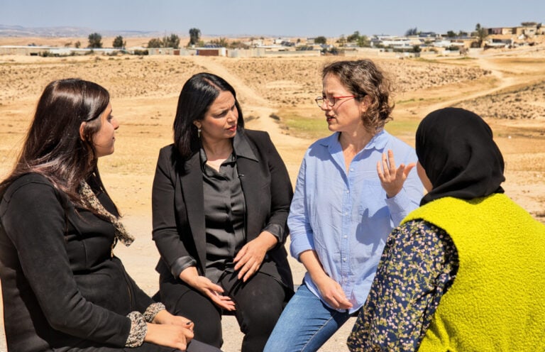 Hanan Alsanah works with Bedouin women in unrecognized villages to promote civil equality and human rights. Photo by Noam Chen
