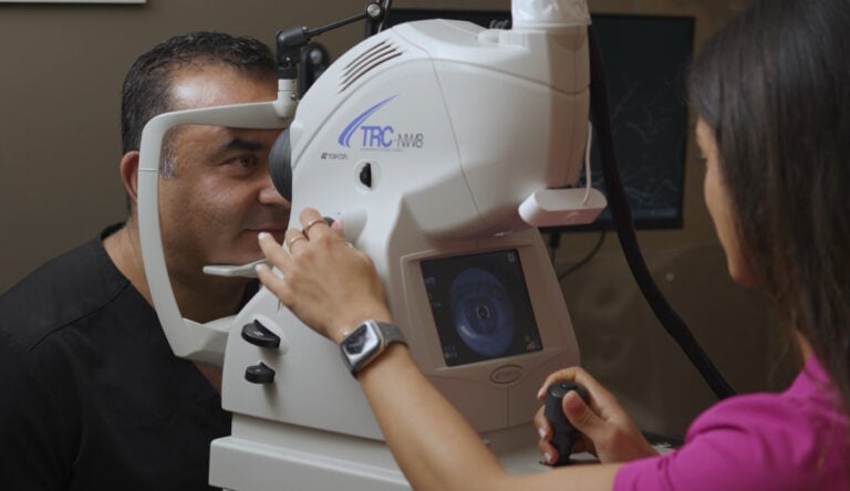 RetiSpec is working toward detecting Alzheimer’s disease via an eye exam. Photo courtesy of RetiSpec