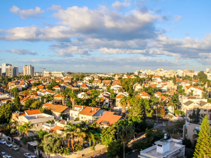 Rooftop view of Rishon LeZion in central Israel. Photo by rontav via Shutterstock.com