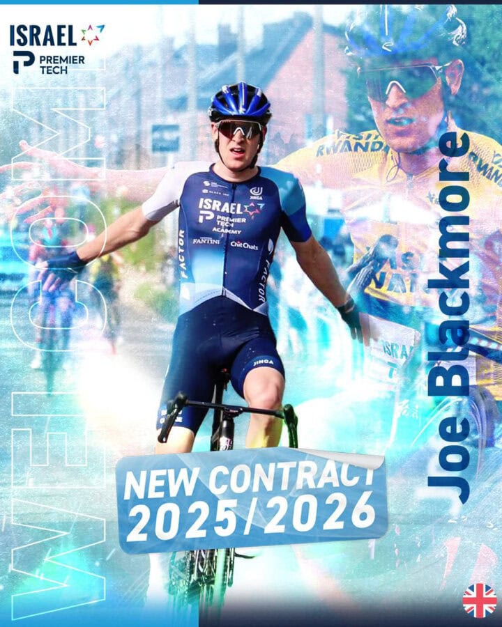 Joe Blackmore joins Israel -- Premier Tech’s professional cycling team for the 2025 and 2026 seasons. Photo courtesy of Israel -- Premier Tech