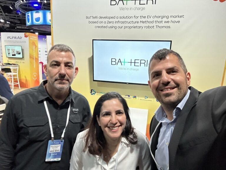 The BaTTeRi founding team, from left: Ram Rothbart, Tamar Bezalel Burshtein, Tomer Shahaf. Photo courtesy of BaTTeRi