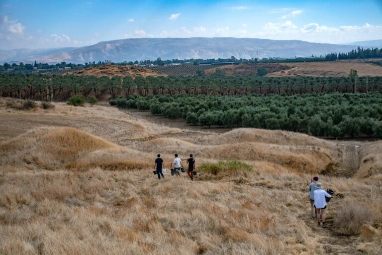 The ‘Ubeidiya site offers a glimpse at early human history. Photo by Yoli Schwartz/Israel Antiquities Authority